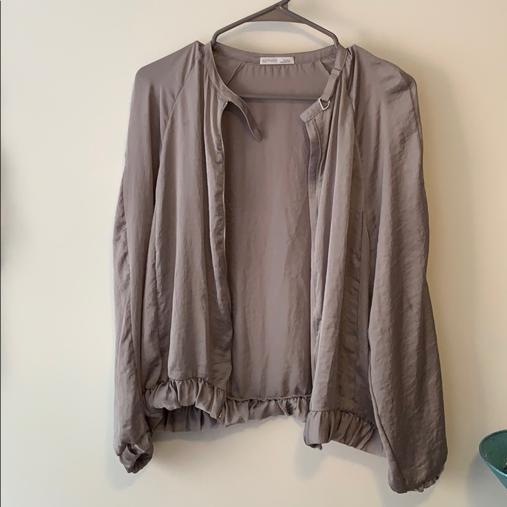 Zara Sateen Bomber Jacket